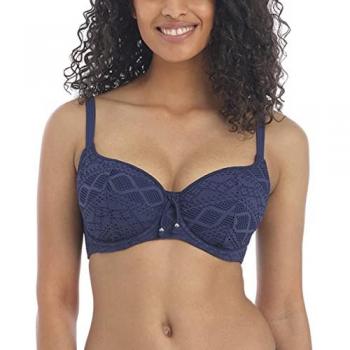 Freya Sundance Sweetheart Blue Nylon Bikini Top – Size 30FF