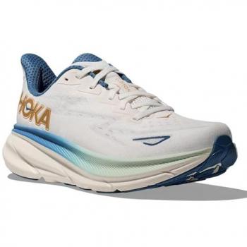 HOKA Clifton 9 Schuhe für Herren in Frost/Gold Größe 44 2/3