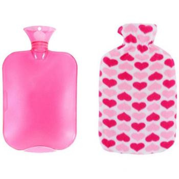 Heart‑Heat 2L PVC Water Bottle – Rose Red