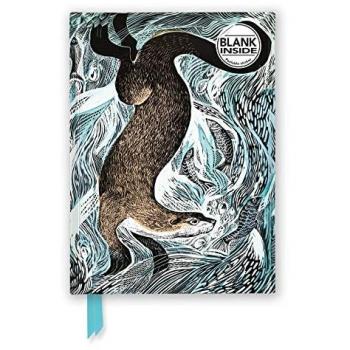 Angela Harding: Fishing Otter (Foiled Blank Journal)