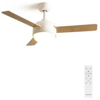 Create Wind Ball Ventilador de Techo Silencioso 40W 112cm de Diámetro Con Luz Sin Wi-Fi Blanco