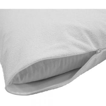 Funda Protectora de Almohada de Algodón 45x105 cm Blanco