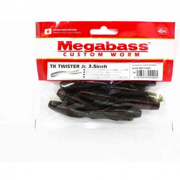 Megabass Gummifisch Tk Twister Jr 3,5 Zoll Olivrot F (4005)