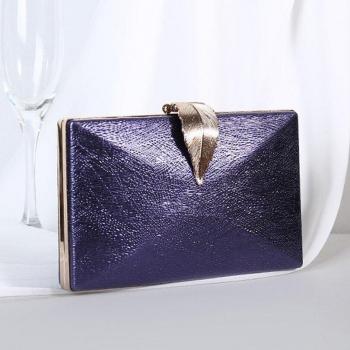 PU Chain Shoulder Evening Purse