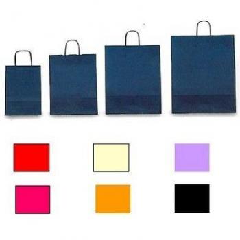 Shopper in Carta Nero 22x10x29 cm