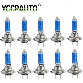 YCCPAUTO 10Pcs H7 55W Halogen Bulbs for Car Fog Driving Lights