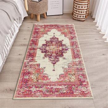 Tapis de chevet à fleurs vintage