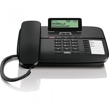 Gigaset Telefon DA810A in Schwarz - Klappdisplay und Anrufbeantworter