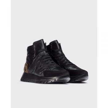 Bottines Wonders A-2471 en cuir noir