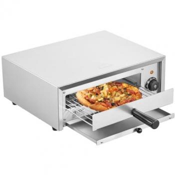 Horno de pizza de encimera VEVOR, 12 pulgadas, 1500 W, fácil de limpiar