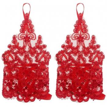 Accessoire de costume en dentelle et diamant