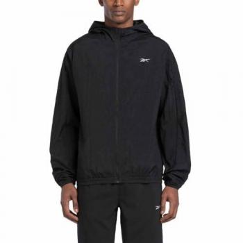 Cortavientos Reebok Running Hombre Negro