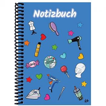 E & Z Heft + Block Manga Notizbuch Blau Kariert A4