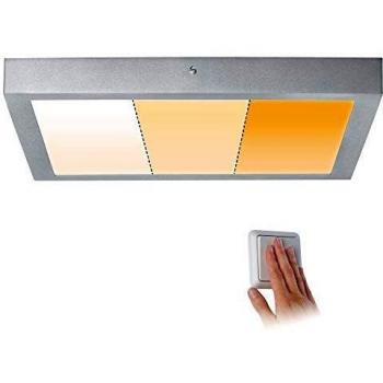 Panneau LED Carpo - 21W - 400x400mm - Carré - Chrome mat - Dimmable
