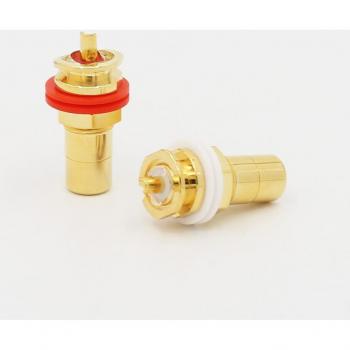 Gold Plated RCA Terminal Sockets - 4pcs