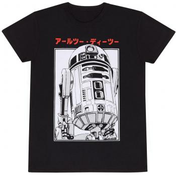 T-Shirt di Star Wars - R2D2 Katakana - S a XXL - Uomo - nero