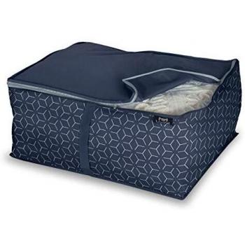 Custodia per coperte Domopak Living Metrik 55x45x25 cm rossa