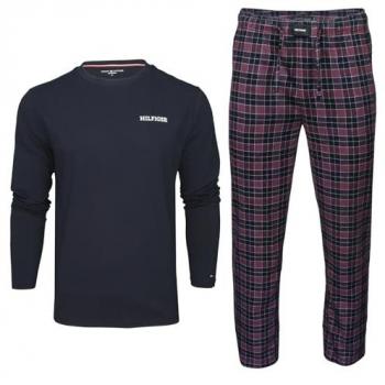 Tommy Hilfiger Pigiama A Maniche Lunghe Um0um03360 Orange S