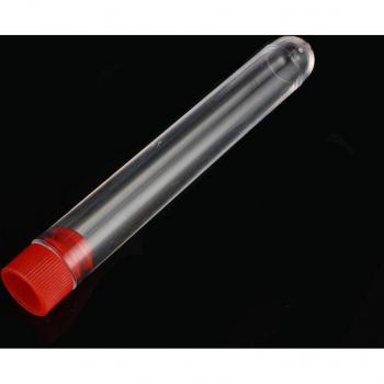 10 Pcs 12x75mm Lab Test Tubes with Plug Cap