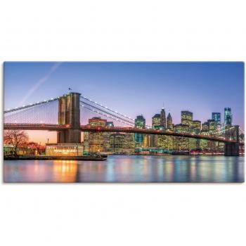 Skyline von New York als Alubild, Outdoorbild, Leinwandbild