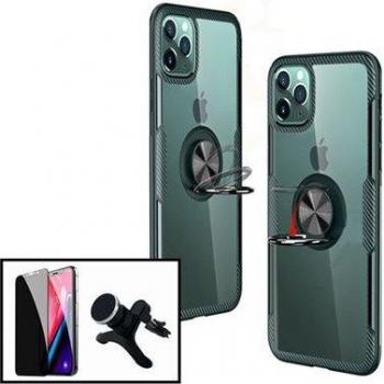 Kit Película 5D Anti-Py + Funda Transparente + Soporte Magnético para Vehículo