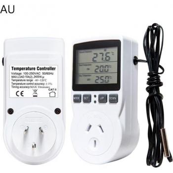 Thermostat régulateur de température numérique 16A 220V avec prise et minuterie