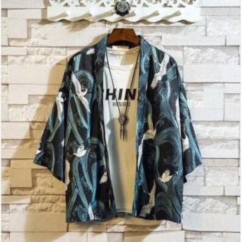 Chaqueta Kimono Ajustado Masculino