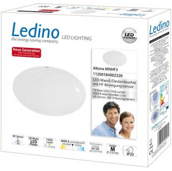 Altona 18W LED con Sensor HF 4000K