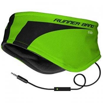 SBS Mobile Sport Headband con Auriculares (3,5 mm, Micrófono, Botón de Respuesta) Gris