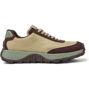Camper Zapatillas Deportivas Mujer Color Camel con Cordones y Suela Contraste