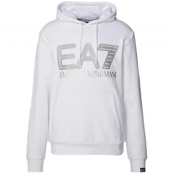 Emporio Armani EA7 Graphic Hoodie - Heren, Wit, M