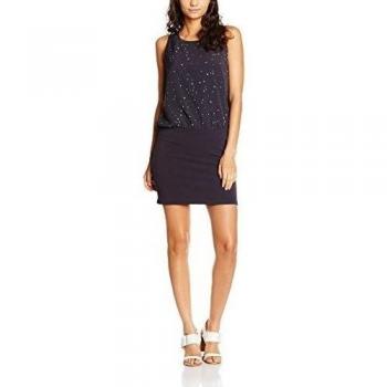 Teddy Smith Robia, Vestido para Mujer, Gris (Nine Iron), Talla 40