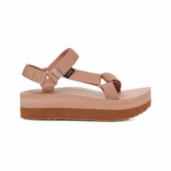 Teva Women's Flatform Universal Sandals - Maple Sugar/Lion - Size 8 US