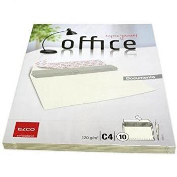 Elco Briefumschläge C4 beige Haftklebung mit Innendruck Kraftpapier 12