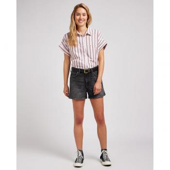 Short negro liso Lee para mujer