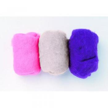 Glorex Filato Lana Rosa e Viola 3x10g