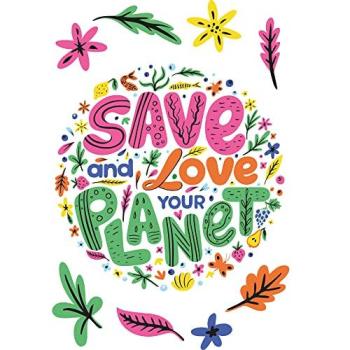 Sauvons Notre Planète : Sticker Citations Anglaises 68×48 cm