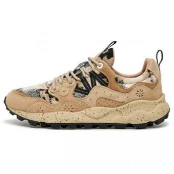 Flower Mountain YAMANO 3 Sneaker – Wildleder/Strick, Sandfarbe, EU 37