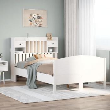 Culla con Regalo Lettura Vita XL 120x190 cm, Niente Materasso, Bianco, Borovana