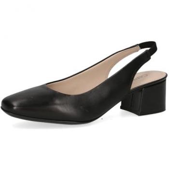 Zapato de Salto Trapezo CAPRICE Negro en Cuero (41)