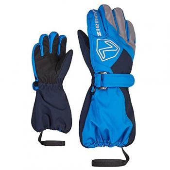 Ziener Lauro As Ski Mittens - Persian Blue/Dark Navy 8 Years