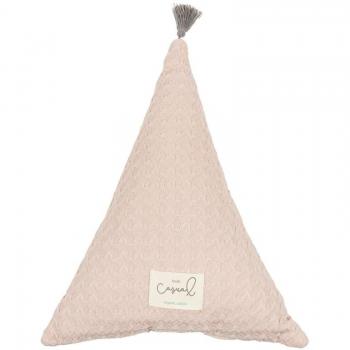 Cojín Triángulo 35x35cm Crochet Dream Rosa