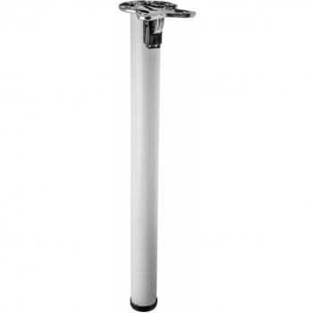 White 7‑Foot Folding Breakfast Bar Table Leg (70 cm)