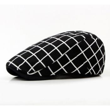 Spring Summer Plaid Flat Cap