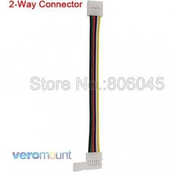 6-Pin Solderless RGBCCT LED Connector