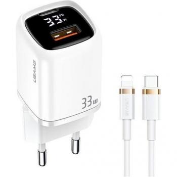 Usams Schnellladegerät 33W PD3.0 + QC3.0