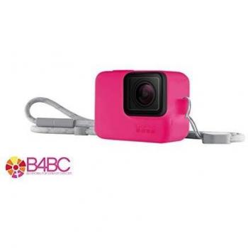 Étui GoPro avec Sangle Rose Électrique pour Hero 5/6/7