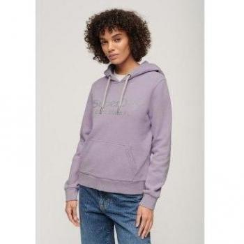 Sudadera con capucha Superdry Venue metalizado lila