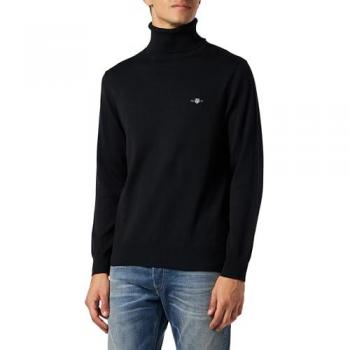 Gant Maglione Collo Alto Classic in Cotone Nero XL