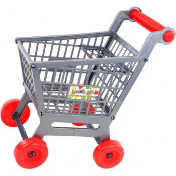 Gray Plastic Shopping Cart Toy for Children
